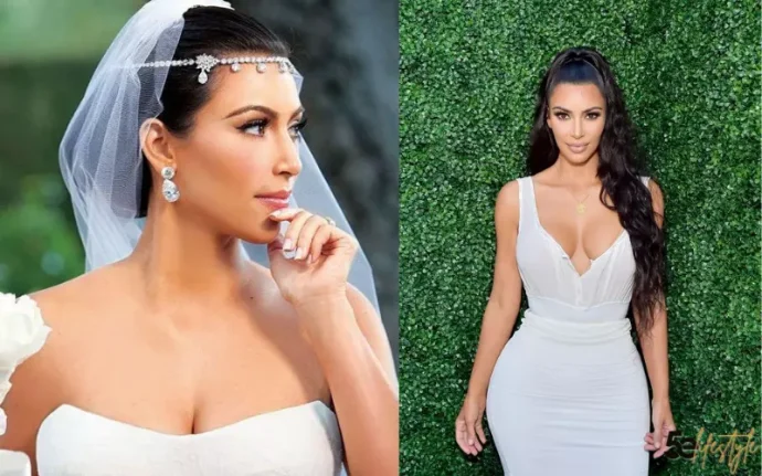 Kim Kardashian Wedding Hair