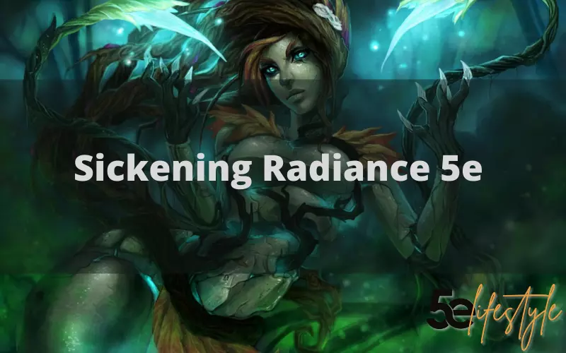 Sickening Radiance 5e Exhaustion – 4th-Level Evocation