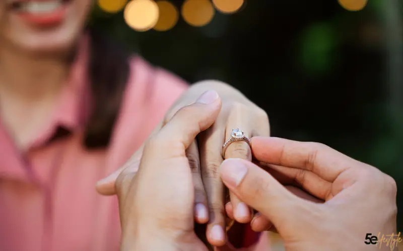 Moissanite Engagement Ring