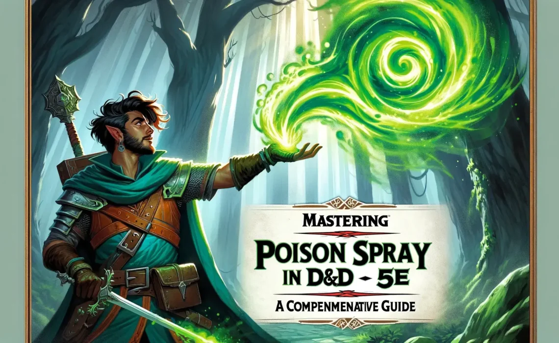 Mastering Poison Spray in D&D 5e: A Comprehensive Guide