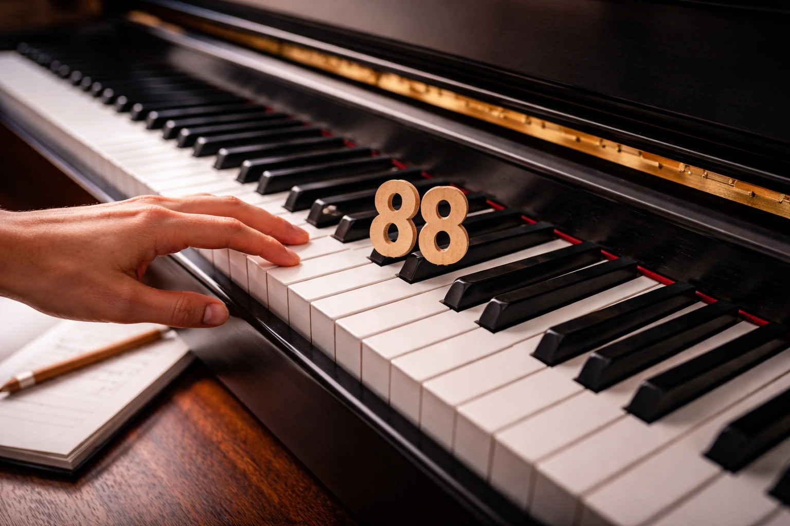 how many keys on a piano​