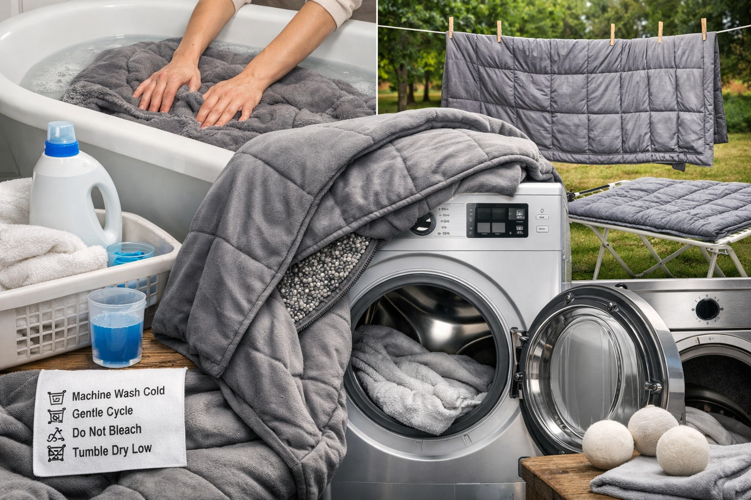 how to wash a weighted blanket